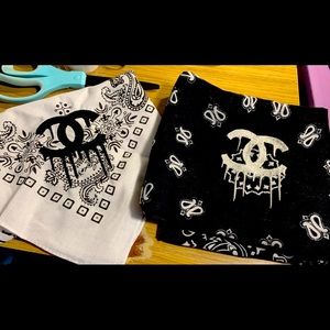 Embroidered Bandannas Any Color available.